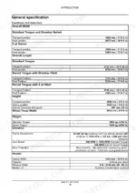 new-holland-agriculture-h7230-h7330-discbine-mower-conditioner-service-manual-84301177-specs-22.webp New Holland H7230, H7330, Discbine Mower-Conditioner general specification table for dimensions, weight, and driveline.