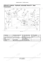 New Holland WORKMASTER 35, WORKMASTER 40, Boomer 30, Boomer 35 hydraulic schematic for gear transmission system.