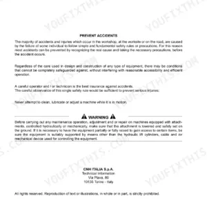 New Holland B100C, B115C Repair Manual - Page 1