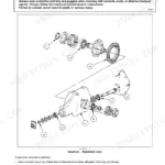 New Holland BC5050, BC5060, BC5070, BC5070 Hayliner®, BC5080 PTO gearbox inspection exploded view diagram and procedure.