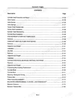new-holland-construction-rg80-rg100-road-graders-service-manual-75131050-troubleshooting-13.webp New Holland Construction RG80, RG100 engine section table of contents for cylinder head, timing gear, and piston assembly.