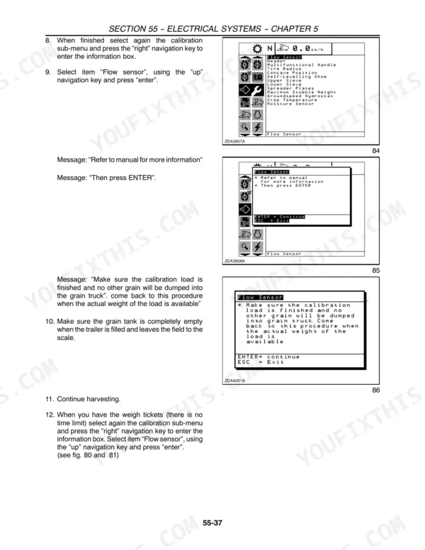 New Holland CX700 repair manual - ELECTRICAL SYSTEMS: Circuits and Components (Chapters 1-10), Section 55 -- Electrical Systems -- Chapter 5
