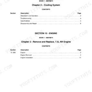 New Holland CX700, CX800 Repair Manual - Page 1