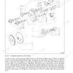 New Holland D255, D255 Crawler Dozer, D255 Dozer exploded view diagram of the transmission torque converter group.