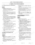 new-holland-e50-hydraulic-excavator-shop-manual-87360588-procedures-16.webp New Holland E50 service manual page covering general repair precautions, disassembly preparation, and hydraulic equipment safety.