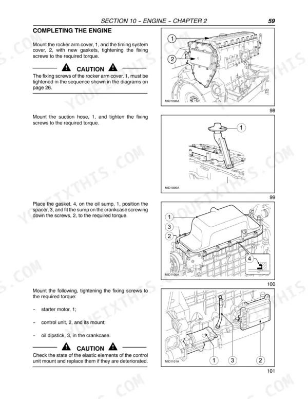 New Holland FX30 repair manual - ENGINE, Section 10 -- Engine -- Chapter 2