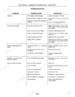 new-holland-h6730-h6740-h6750-disc-mower-service-manual-84207377-troubleshooting-52.webp New Holland H6730, H6740, H6750 troubleshooting table for cutter bar vibration, flotation, and streaking issues.