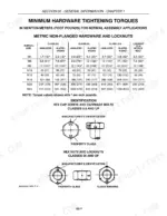 new-holland-h7460-h7560-disc-mower-conditioner-service-manual-84207371-torque-9.webp New Holland H7460, H7560 minimum hardware tightening torque table for metric non-flanged hardware and locknut identification.