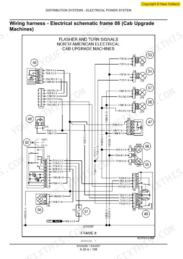 New Holland L180 repair manual - Distribution Systems Electrical Power System