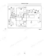 new-holland-l465-lx465-lx485-skid-steer-loader-repair-manual-86587274-hydraulic-555.webp New Holland L465, Lx465, Lx485 hydraulic system schematic diagram showing numbered components and fluid flow paths.