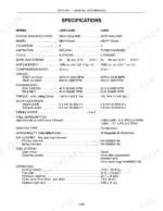 new-holland-l565-lx565-lx665-skid-steer-loader-service-manual-specs-32.webp New Holland L565, LX565, LX665 engine specifications table including bore, stroke, horsepower, and fluid capacities.
