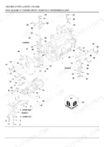 new-holland-l565-skid-steer-loader-parts-catalog-cab-parts-1.webp New Holland L565, L565 SKID STEER LOADER, LX565, SL45B, LX665, SL55B exploded view of engine mounts and transmission area.