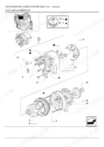 new-holland-lb75-b-to-lb115-backhoe-loader-parts-catalog-electrical-parts-87.webp New Holland LB75.B Backhoe Loader Upgrade 2000, exploded view diagram of the alternator assembly and internal components.