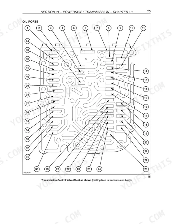 New Holland LB75.B repair manual - Section 21 – Powershift Transmission – Chapter 13