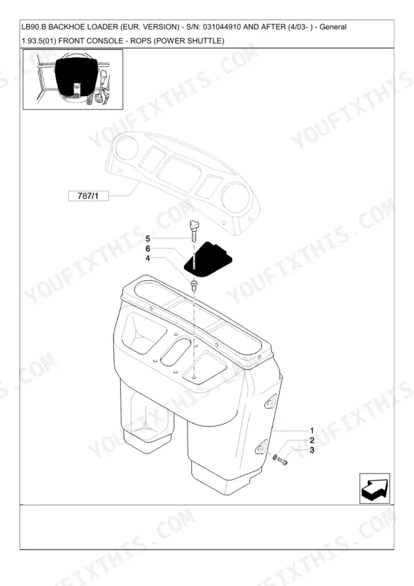 New Holland LB90.B parts catalog