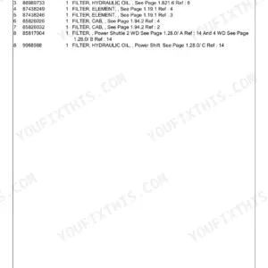 New Holland LB90.B Parts Catalog - Page 1