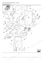 new-holland-ls150-skid-steer-loader-parts-catalog-cab-parts-131.webp New Holland LS150 exploded view diagram of the main electric system, showing electrical panel components and mounting hardware.