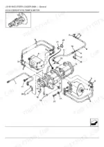 new-holland-ls150-skid-steer-loader-parts-catalog-hydraulic-parts-108.webp New Holland LS150 exploded view diagram of hydrostatic pump, motor, and hydraulic lines with numbered components.