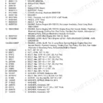 New Holland LS160 engine parts list table showing engine assembly, mounts, bolts, and washers.