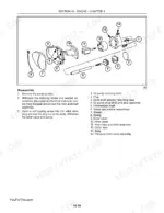 new-holland-ls180-ls190-skid-steer-service-manual-exploded-view-118.webp New Holland LS180, LS190 engine oil pump exploded view diagram and disassembly procedure steps.