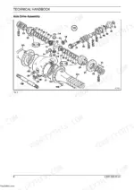 new-holland-lw-50-wheel-loader-technical-manual-73179329-exploded-view-184.webp New Holland LW 50 exploded view diagram of the axle drive assembly showing differential gears, housing, and shafts.