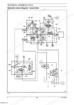 new-holland-lw-50-wheel-loader-technical-manual-73179329-hydraulic-75.webp New Holland LW 50 technical manual hydraulic circuit diagram for the travel drive system showing pumps and valves.