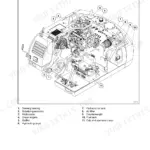 New Holland MH City, MH Plus, MH 5.6 upper structure main components diagram with numbered parts list.