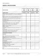 New Holland Rustler 120, Rustler 125 vehicle specifications table covering engine, fuel, transmission, and chassis data.
