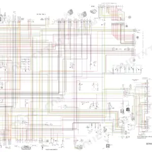 New Holland SP.240R, SP.275R, Guardian SP.240R, Guardian SP.275R electrical schematic page 1 showing main chassis harness wiring.