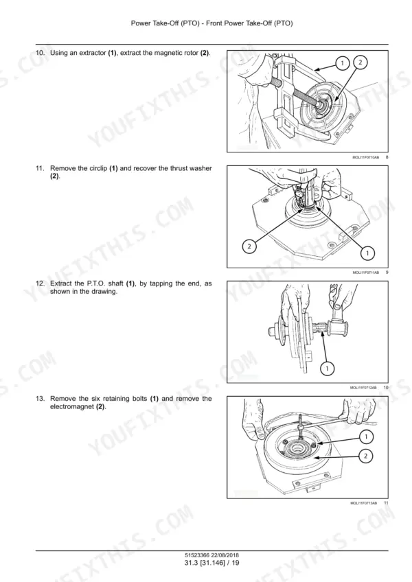 New Holland T4.80V service manual - Power Take-Off (PTO) - Front Power Take-Off (PTO)