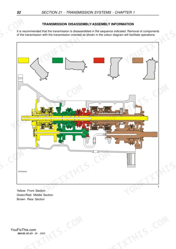 New Holland T6010 repair manual - Section 21 - Transmission Systems - Chapter 1