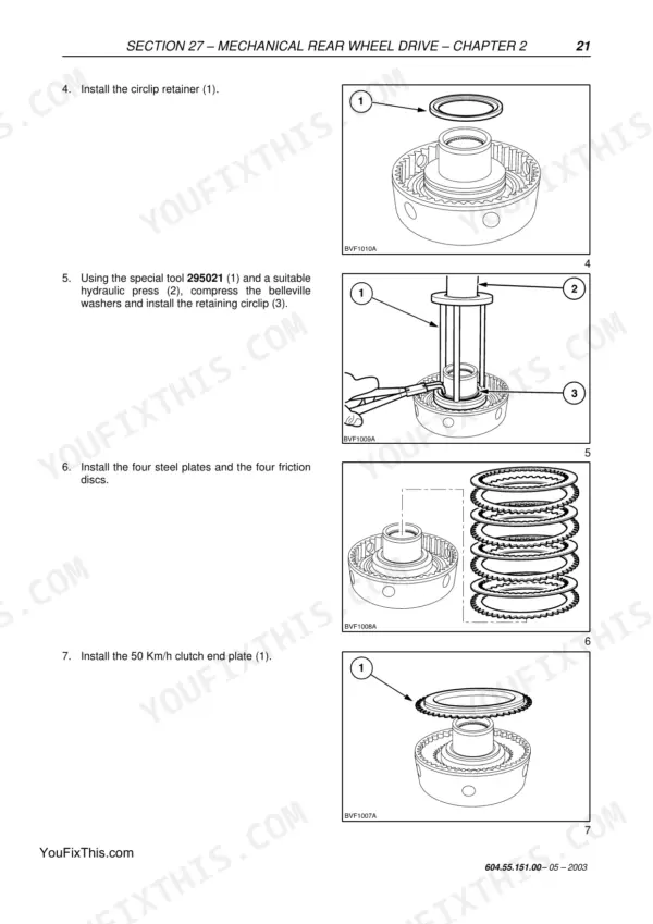 New Holland T6010 repair manual - Section 27 – Mechanical Rear Wheel Drive – Chapter 2