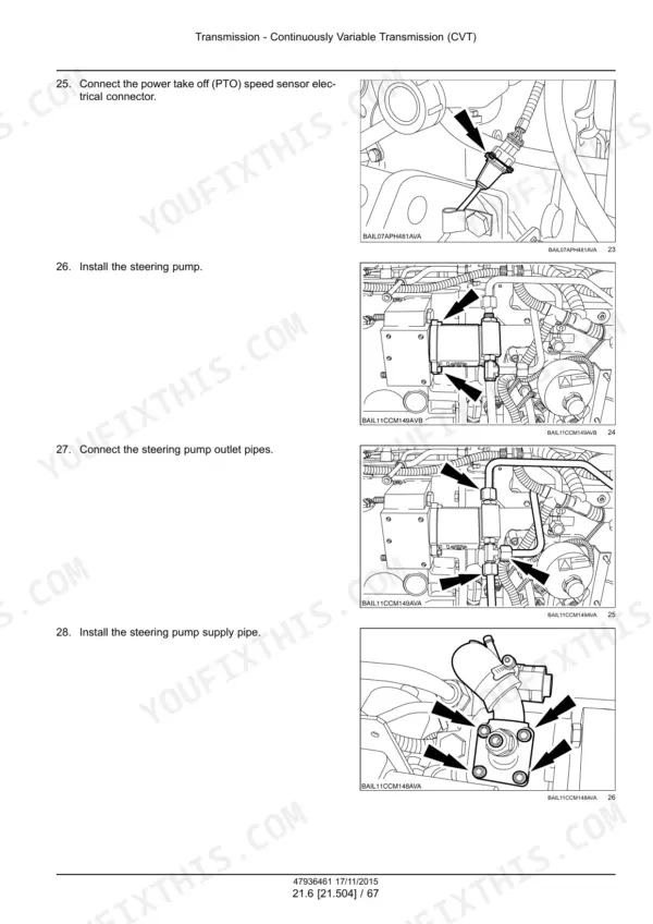 New Holland T7.175 service manual - Transmission - Continuously Variable Transmission (CVT)