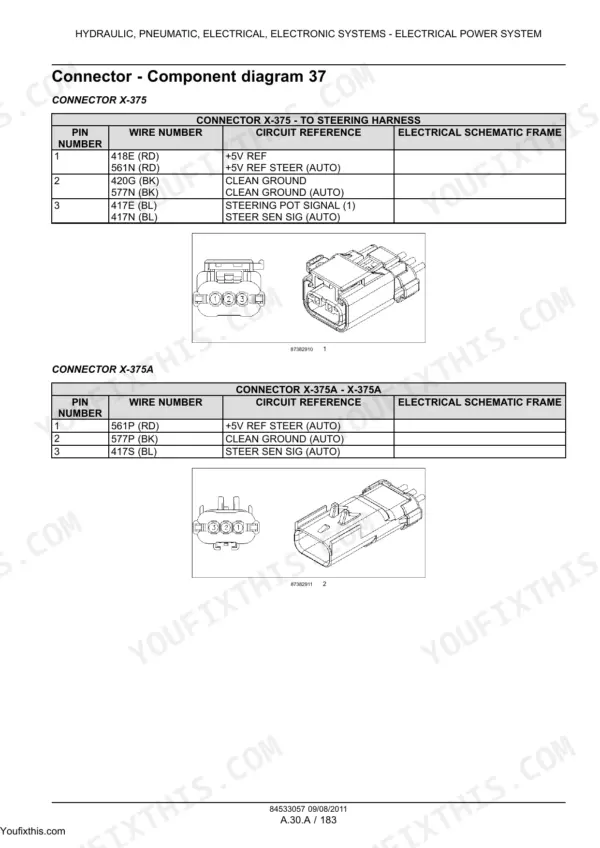New Holland T8.275 repair manual - Hydraulic, Pneumatic, Electrical, Electronic Systems - Electrical Power System