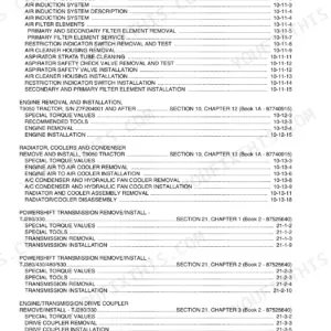 New Holland T9010, TJ530 Repair Manual - Page 1