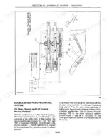 new-holland-tc18-tc21d-tc24d-tractor-repair-manual-87032528-hydraulic-473.webp New Holland TC18, TC21D, TC24D hydraulic system diagram showing double spool remote control valve in neutral position.