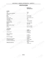 new-holland-tc18-tc21d-tc24d-tractor-repair-manual-87032528-specs-27.webp New Holland TC18, TC21D, TC24D engine specifications and fluid capacity table for diesel engine and tractor systems.