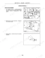 new-holland-tc29d-tc33d-tractor-repair-manual-87036760-procedures-52.webp New Holland TC29D, TC33D engine disassembly procedures, coolant drain bolt, and air cleaner assembly removal diagrams.