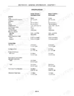 new-holland-tc31da-tc34da-tractors-repair-manual-87531021-specs-54.webp New Holland TC31DA, TC34DA engine specifications and fluid capacity table for hydrostatic and gear models.