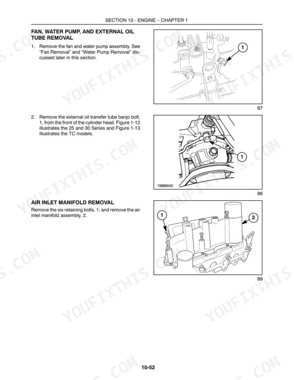 New Holland TC35 service manual - Section 10 - Engine -- Chapter 1