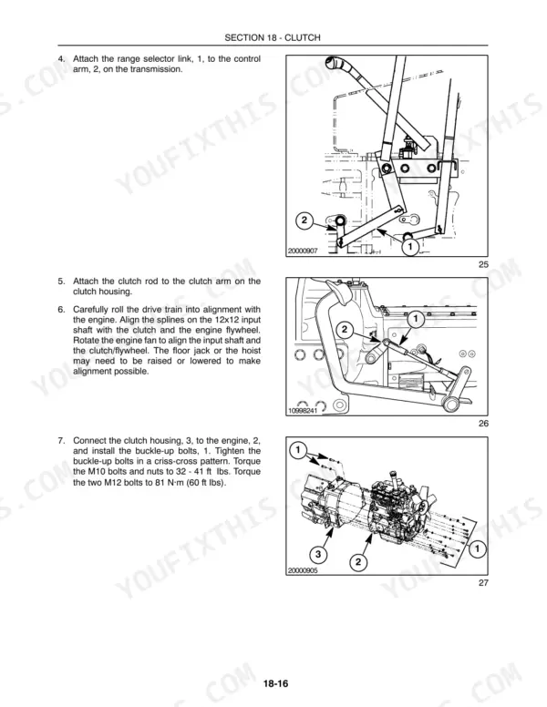 New Holland TC35 service manual - Section 18 - Clutch