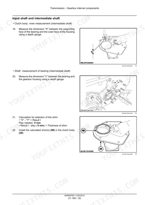 New Holland TC5040 repair manual