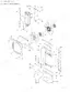 New Holland TG210, TG230, TG255, TG285 exploded view diagram of the radiator, cooling fan, and fan shroud assembly.