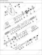 new-holland-tg255-tg285-tractor-parts-catalog-drivetrain-parts-236.webp New Holland TG255, TG285, TG210, TG230 exploded view of transmission input shaft components without creep speed.