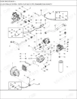 new-holland-tg255-tg285-tractor-parts-catalog-hydraulic-parts-344.webp New Holland TG255, TG285, TG210, TG230 exploded view of standard flow hydraulic piston pump and filter system.