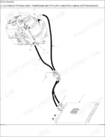 new-holland-tj275-tractor-parts-catalog-hydraulic-parts-8.webp New Holland TJ275 hydraulic diagram for transmission and PTO clutch lubrication, showing hoses, filter, and cooler.