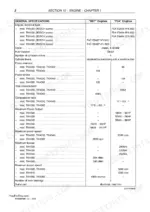 new-holland-tk4020-to-tk4060-tractor-service-manual-84150919a2-specs-16.webp New Holland TK4020, TK4030, TK4040, TK4050, TK4060 engine general specifications table for NEF and F5A engines.
