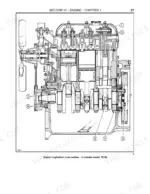 new-holland-tk76-tk85-tk85m-tractor-repair-manual-86637917-exploded-view-37.webp New Holland TK76, TK85, TK85M, TK65, TK75, TK95 engine longitudinal cross-section diagram for 3-cylinder TK65 model.