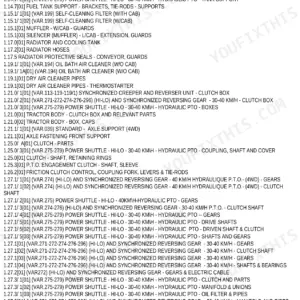 New Holland TL80 Parts Catalog - Page 1