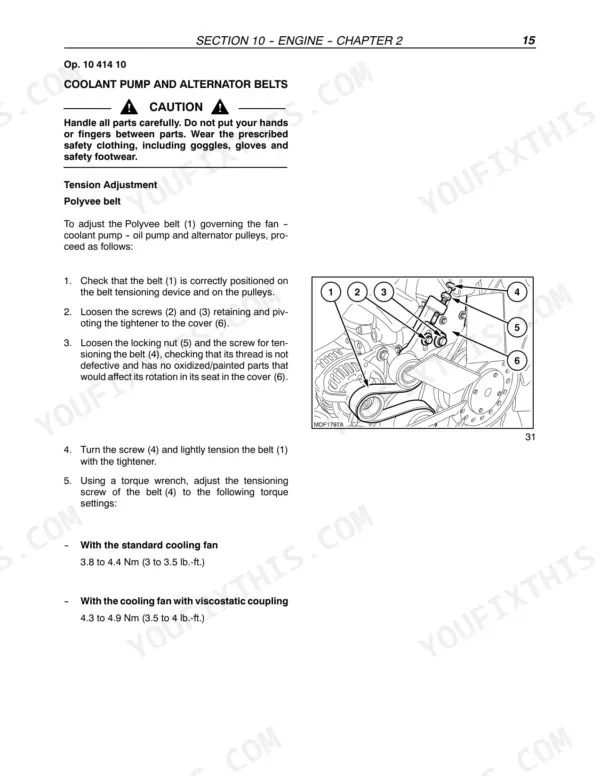 New Holland TL80A repair manual - ENGINE, Section 10 -- Engine -- Chapter 2